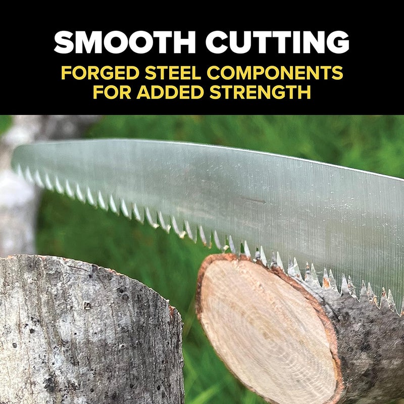 JAMESON Folding Pole Saw with 13 inch Barracuda Hard Chrome Plated Tri-Cut Saw Blade - Image 4